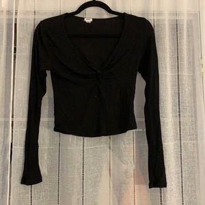 Twist Front Long Sleeve Tee